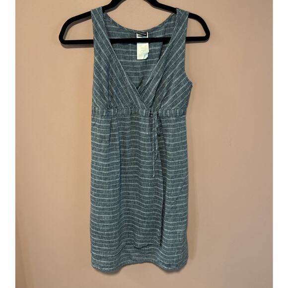 Patagonia Dresses & Skirts - Patagonia Dress Women's 2 Blue Island Hemp Crossover Organic Cotton Light Pocket